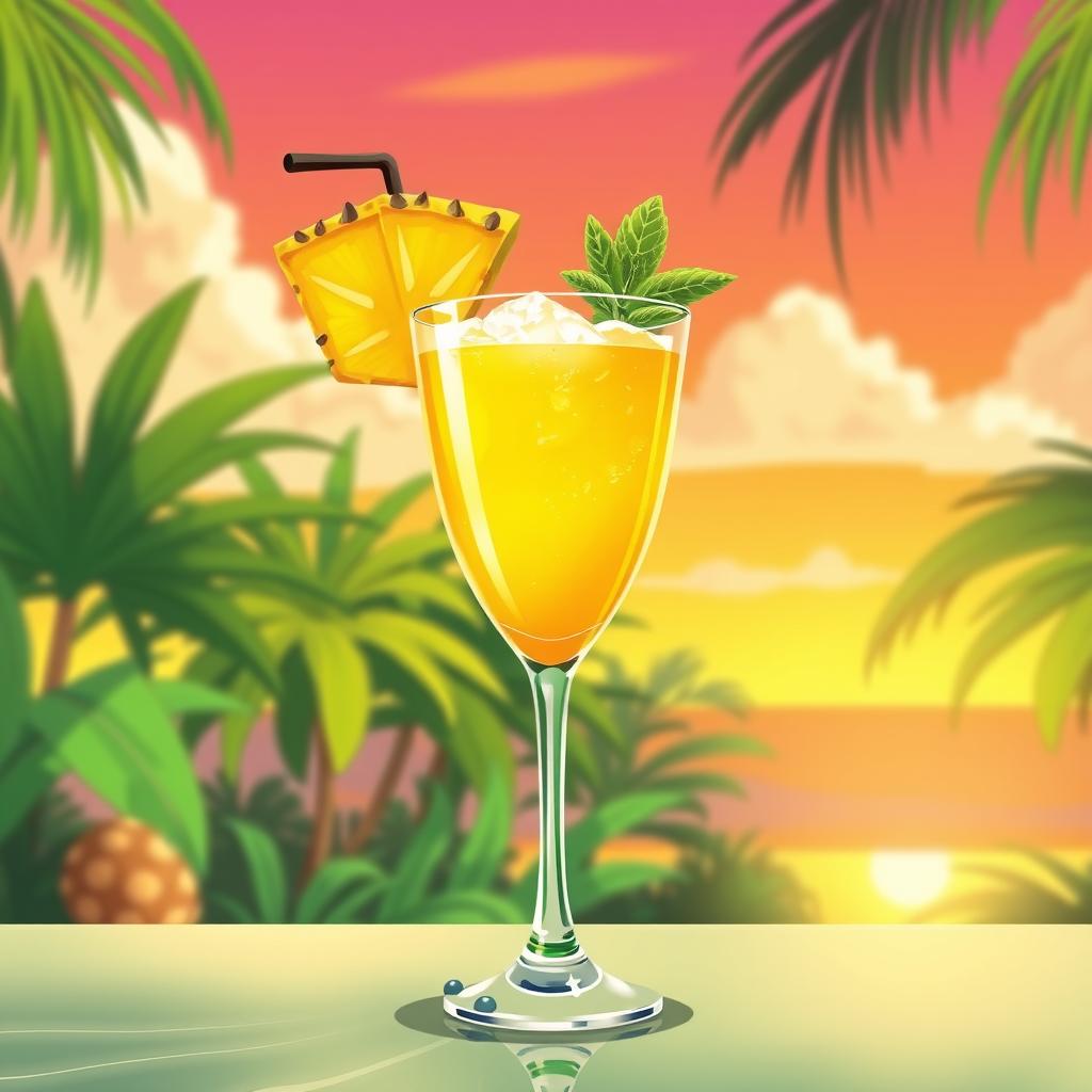 Pineapple Fizz Mocktail
